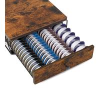 Soporte para cápsulas de café Tassimo 64 cápsulas, almacenamiento de cápsulas de café con parte superior vintage para máquina Tassimo, antideslizante, diseño antivibración, organizador de estación de