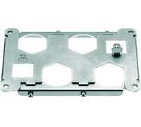 Soporte para carril DIN HARTING Han HPR, tamaño 48, con terminal HPR, para 4 módulos HC 350 + 2xQ5/0. Material: metal. Cantidad: 1 unidad