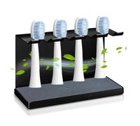 Soporte para Cepillo de Dientes de Acero Inoxidable, Soporte para Cabezal de Cepillo de Dientes con Tierra de diatomita, Soporte para Cabezales de Cepillo de Dientes para Oral-B, iO, Philips Sonicare