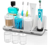 Soporte para cepillos de dientes - Juego de 3 - Blanco