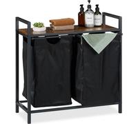 Soporte para cesto de ropa con estante