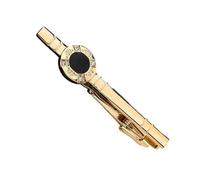 Soporte para corbatas de acero inoxidable con agarre fuerte, perfecto para reuniones de negocios y bodas, clips modernos para hombres, textura de acero inoxidable fuerte, One Size, como se describe