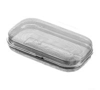 Soporte para cubiertos de acero inoxidable con drenaje de malla, caja de drenaje apilable para utensilios de cocina, cubiertos con fugas para carrito para palillos y cucharas, almacenamiento apto para