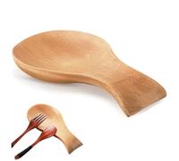 Soporte para cucharas de madera, soporte para cucharas moderno, rústico y liso para estufa, para utensilios de granja para espátula, cepillo o pinza, decoración de mostrador de cocina.