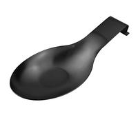 Soporte para cucharas en negro mate, soporte para cucharas de acero inoxidable para cocina, soporte de estensilas para cucharón, alicates, espátula, soporte para cuchara de cocina (1 x 9,5 pulgadas)