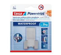 Soporte para cuchilla de afeitar tesa powerstrips (acero) + 2 tiras +
