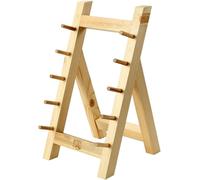 Soporte para cuchillos de bloque. Robusto soporte para cuchillos de madera maciza, portátil, para guardar cuchillos de cocina. Bloque para cuchillos de cinco compartimentos, sin cuchillos incluidos