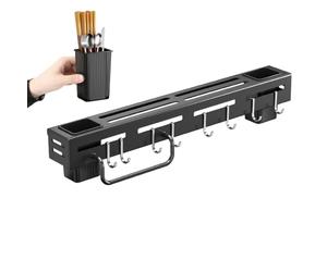 Soporte para cuchillos de pared, estante para cuchillos montado en la pared | Rejilla para secar cuchillos para utensilios de cocina cuchara palillos cuc