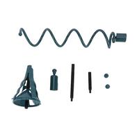 Soporte para decoración de árbol de Navidad, Poste de Metal de 12,7 Pulgadas con Adaptador para asegurar Decoraciones de árbol de Temporada, Juego de 6 Piezas