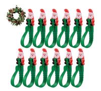 Soporte para Guirnaldas de Navidad 12 Piezas de Silicona Adhesiva Elástica | Colgadores para Escaleras, Sujetadores de Calcetines y Ganchos para Marco de Puerta, Escalera, Pasillo, Patio, Dormitor