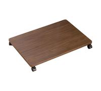 Soporte para impresora debajo del escritorio: estante rodante multiusos para electrodomésticos, plataforma móvil con ruedas, organizador compacto de tableros de alta densidad, carrito utilitario de mo