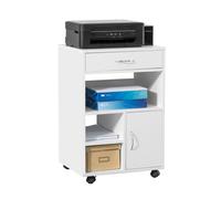 Soporte para impresora multifuncional armario de oficina mesa auxiliar con cajón y puerta blanco 50 x 75 x 40 cm fbt106-w sobuy 50 cm