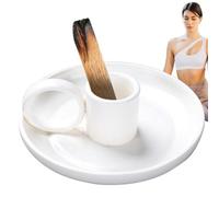 Soporte para incienso, soporte de madera sagrada, cenicero de hierbas, | Quemador de incienso para palitos de madera sagrada, hierbas blancas, rituales de incienso, limpieza, meditación, yoga, reini
