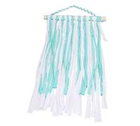 Soporte para lazo, Material de haya, colgadores decorativos ligeros con pinza para el pelo para decoración de pared de habitación de niñas (Serie Verde)