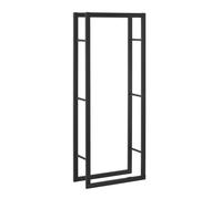Soporte para leña täby acero 60 x 25 x 150 cm negro [en.casa]