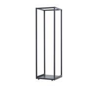 Soporte para leña tornved acero 35 x 35 x 120 cm negro [en.casa]