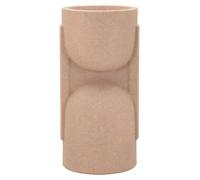 Soporte para macetas de exterior, fabricado en poliresina, de 36x34x70,5 cm, color rojo, marca Mauro Ferretti, modelo Nui