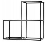 Soporte para macetas KADAX, estante para flores de acero, 3 niveles
