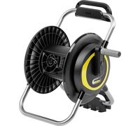 Kärcher Soporte de manguera HR 4 – máx. 40 m, flexible, almacenamiento en pared y uso móvil, negro