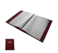 Soporte para Menú A4 de Cuero, Libro de Menús para Restaurante | Diseño Esquinas Redondeadas y Funda Deslizante, para Cartas y Listas de Precios en Bistró