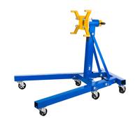 MSW Soporte Motor Transmisión (900 kg, 6 Ruedas Giratorias, Plegable, Placa de Montaje Giratoria 360°, Acero)