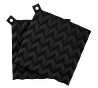 Soporte para ollas RETENCIÓN 19 cm, juego de 2 piezas, negro, silicio, RIG-TIG