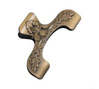 Soporte para páginas de metal vintage con diseño de flores, sin manos, aleación de zinc, abridor de libros, 12 x 7 cm, resistente, duradero, decorativo, para cocina, estudio, patrón elegante, anillo