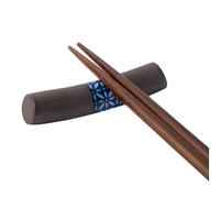 Soporte para palillos HISHI CYLINDER, negro, cerámica, MIJ