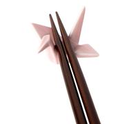 Soporte para palillos ORIGAMI CRANE, rosa, cerámica, MIJ
