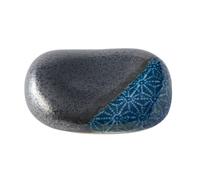 Soporte para palillos PEBBLE BLACK 4,5 cm, negro/azul, cerámica, MIJ