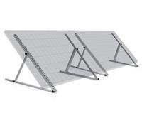 Soporte para panel solar, ángulo ajustable de 0 a 90 grados, 114x114 cm, para techos planos y marquesinas