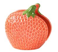 Soporte para pañuelos de cerámica con superficie brillante, organizador de encimeras de pie para baño, tocador, mesa de comedor, decoración, caja de pañuelos de cerámica, soporte para fresas