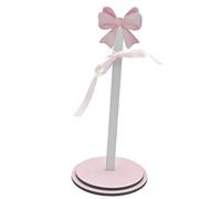 Soporte para pañuelos de mesa de comedor, SCM34252 | Acento de cinta decorativa, base de doble capa, diseño compuesto de madera para espacios de invitados