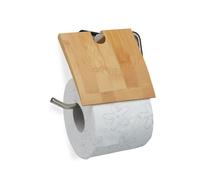Soporte para papel higiénico de bambú de relaxdays
