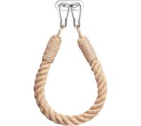 Soporte para papel higiénico vintage Ibzenoa® de acero inoxidable plateado con cuerda de fibra natural, apto para montaje en pared, multifuncional, para papel higiénico y toallas, ideal para baños