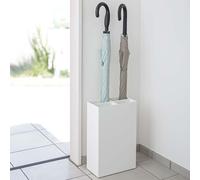 Soporte para paraguas Yamazaki, blanco, de metal, pequeño, moderno, que ahorra espacio, 23x36x12 cm, modelo "SMART"