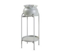 Soporte para plantas altena 2 niveles metal 81x40x40cm - beige [en.casa]