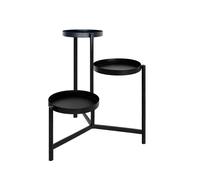 Soporte para Plantas de Metal 3 niveles para Recibidor, Sala de Estar, Balcón y Terraza. (36x32x58 cm)