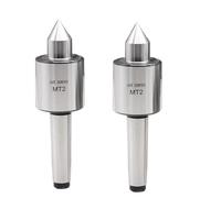 Soporte para portabrocas Live Center MT1 MT2 MT3 nuevo tipo de máquina herramienta dedal de punta giratoria torno cortador de cono móvil (nariz estándar, MT2)