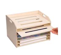 Soporte para Puzles Estante Ajustable de Madera 38.4x29.7x25.1 cm | Soporte De Secado Para Pintura Para Niños Y Adultos, Hogar, Escuela, Clase Artística, Papel, Lienzo Y Carteles
