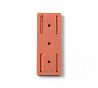 Soporte para Regleta, Fijador de Regleta Montado en la Pared con Adhesivo Fuerte para el Hogar, Oficina, Cocina (Orange)