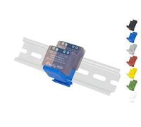 Soporte para riel de sombrero/adaptador "Flat Dual" para Shelly-MINI DIN Rail Bracket (35 mm), color azul
