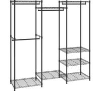 Soporte para ropa VEVOR, perchero independiente, capacidad de 362 kg, dimensiones 174x180x45 cm, con 3 barras para colgar, multifuncional, de 8 niveles, ideal para dormitorios, lavanderías y vestidore