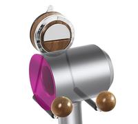 Soporte para secador de pelo con extraíble antiarañazos | Ganchos de pared reutilizables para baño, cocina, ducha, puerta, paraguas, llaves, secador de pelo, toalla, albornoz