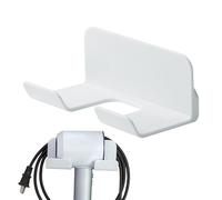 Soporte para secador - Soporte de 5,9 pulgadas | HIPS soporte de pared - Porta-secador resistente al calor con organizador para cables que soporta una carga fuerte de 2 kg para el baño, el