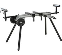 Soporte para sierras de ingranaje Fortuna Lai. Mesa de trabajo, color y plateado, con extensión lateral de 123,5 a 245 cm