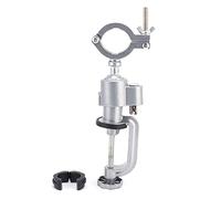 Soporte para taladro eléctrico, amoladora multifuncional ajustable de 360 grados, abrazadera de banco para madera, metal, perforación, molienda, aleación de aluminio, plata