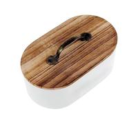 Soporte para tampones para recipiente de baño, estético, decorativo | Toilet Period Products - Estuche organizador de bolas de algodón, hisopo de maquillaje, dormitorio, fregadero