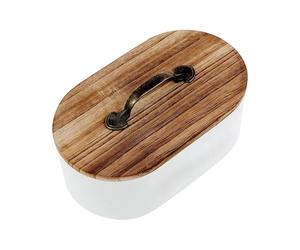 Soporte para tampones para recipiente de baño, estético, decorativo | Toilet Period Products - Estuche organizador de bolas de algodón, hisopo de maquillaje, dormitorio, fregadero