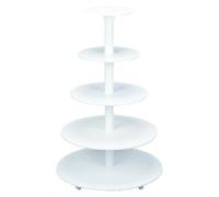 Soporte para tartas, de 5 piezas, fabricado en poliestireno (PS)